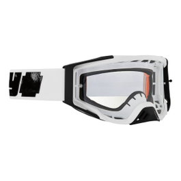SPY Gafas de Moto Unisex con Cristal Gris y Correa de Resina