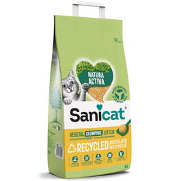 Sanicat Natura Activa Recycled Arena Aglomerante 10lt Natural Biodegradable Sin Polvo