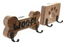DKD Home Decor Perchero de Pared para Mascota de Mango y Hierro, Pack de 2