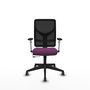 PIQUERAS Y CRESPO Silla de oficina Motilla Morado/Negro con mecanismo Sincro/Traslack