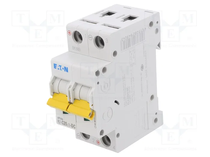 EATON ELECTRIC PL7-C25/2-DC Interruptor magnetotérmico 25A 10kA 2 Polos EATON ELECTRIC PL7-C25/2-DC Interruptor magnetotérmico 25A 10kA 2 Polos