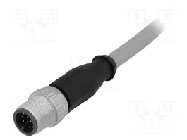HARTING Conector M12 Macho 12 Pines Recto con Cable 0,5 m