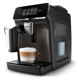 Philips EP2334/10 Cafetera Espresso Automática, 1500 W, 15 bar, Molinillo Cerámico, Espumador Leche, Filtro AquaClean, Gris
