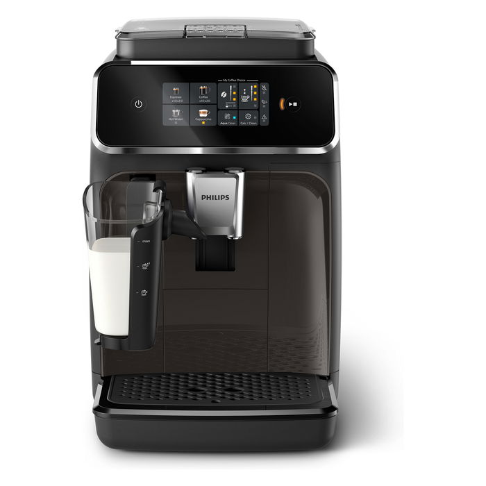 Philips EP2334/10 Serie 2300 Cafetera Espresso Automática, 1.8L, Molinillo Integrado Cerámico, 15 Bar, Espumador Leche, Gris