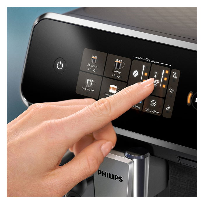 Philips EP2334/10 Serie 2300 Cafetera Espresso Automática, 1.8L, Molinillo Integrado Cerámico, 15 Bar, Espumador Leche, Gris