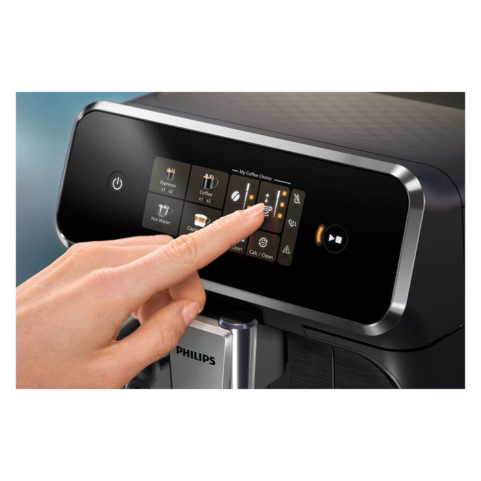 Philips EP2334/10 Serie 2300 Cafetera Espresso Automática, 1.8L, Molinillo Integrado Cerámico, 15 Bar, Espumador Leche, Gris