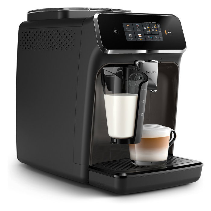 Philips EP2334/10 Serie 2300 Cafetera Espresso Automática, 1.8L, Molinillo Integrado Cerámico, 15 Bar, Espumador Leche, Gris
