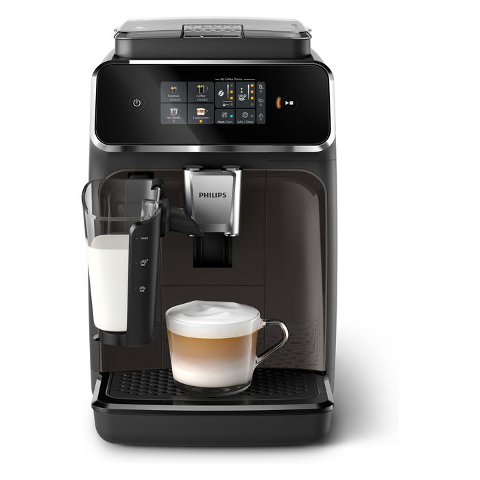 Philips EP2334/10 Serie 2300 Cafetera Espresso Automática, 1.8L, Molinillo Integrado Cerámico, 15 Bar, Espumador Leche, Gris