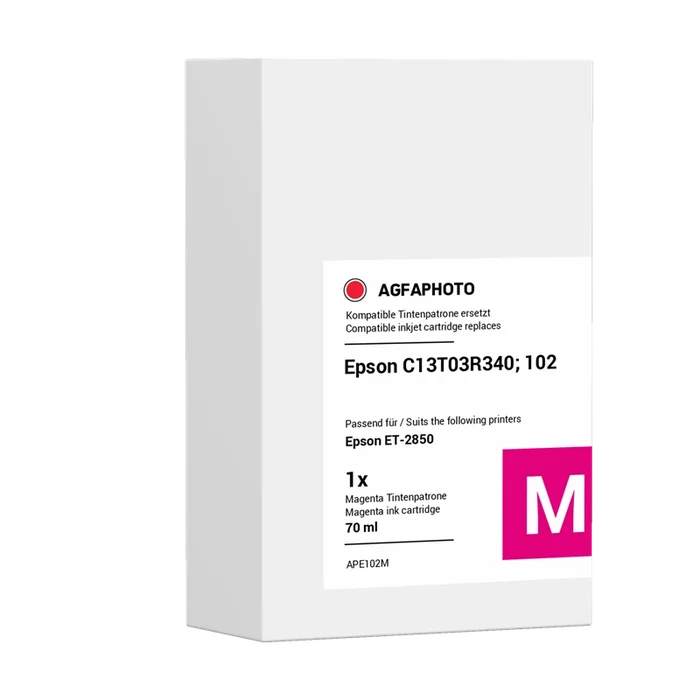 Agfa Photo Cartucho de tinta magenta APE102M Agfa Photo Cartucho de tinta magenta APE102M