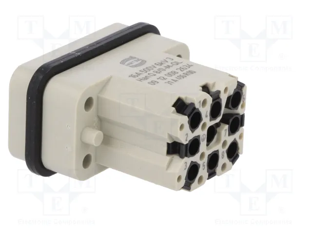 HARTING Conector HDC Han Q Macho 8+PE