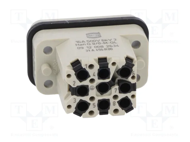 HARTING Conector HDC Han Q Macho 8+PE