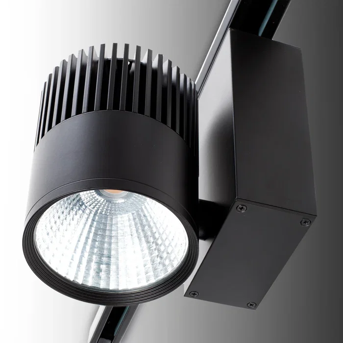 BX3 LIGHT Foco de Carril LED Trifásico 40W 3384Lm CRI90 3000K UGR17 Negro Cálido