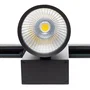BX3 LIGHT Foco de Carril LED Trifásico 40W 3384Lm CRI90 3000K UGR17 Negro Cálido