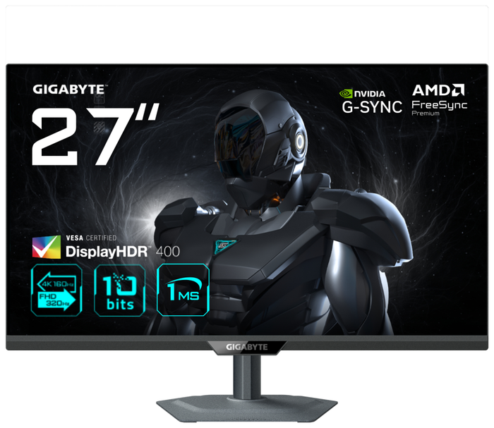Gigabyte G27U Monitor de Juego 27 pulg 4K UHD Modo Dual 160Hz/320Hz SS-IPS Negro Gigabyte G27U Monitor de Juego 27 pulg 4K UHD Modo Dual 160Hz/320Hz SS-IPS Negro