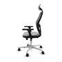 PIQUERAS Y CRESPO Silla de oficina Jorquera Gris con Mecanismo Sincro/Traslack