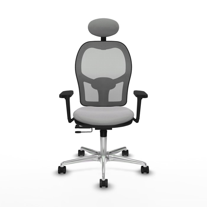 PIQUERAS Y CRESPO Silla de oficina Jorquera Gris con Mecanismo Sincro/Traslack