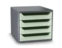 Cep Fichero de Cajones First 4 Cajones Gris/Verde Salvia 288x346x234 mm