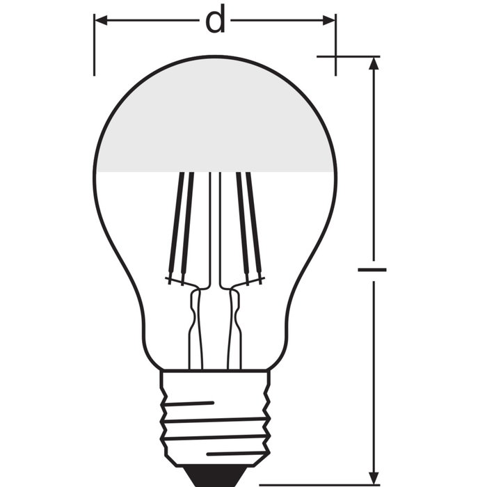OSRAM Bombilla LED Classic E27 6.5W 650lm 2700K