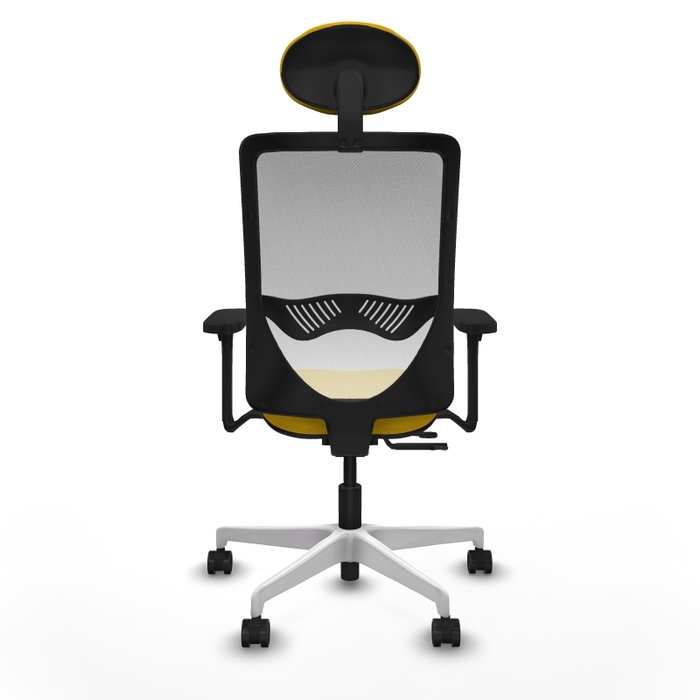 PIQUERAS Y CRESPO Silla de oficina Zulema con mecanismo Sincro/Traslack, Amarillo y Blanco PIQUERAS Y CRESPO Silla de oficina Zulema con mecanismo Sincro/Traslack, Amarillo y Blanco