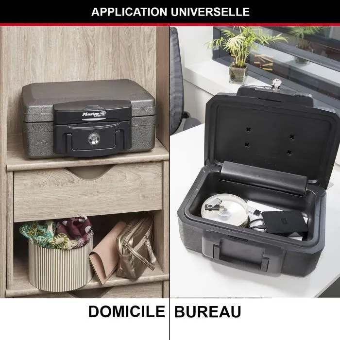 Master Lock Estuche de Seguridad Ignífugo e Impermeable Formato S 4,9L
