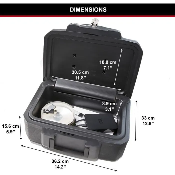 Master Lock Estuche de Seguridad Ignífugo e Impermeable Formato S 4,9L