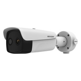 Hikvision DS-2TD2637T-10/QY Cámara de Seguridad IP Termográfica 384x288 Exterior Bullet, Visión Nocturna 40m, 4MP, IP67, PoE