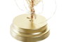 DKD Home Decor Decoración Luminosa LED Cristal 12x12x22 Flor Seca