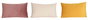 DKD Home Decor Set de 3 Cojines Surtidos Beige, Granate y Amarillo