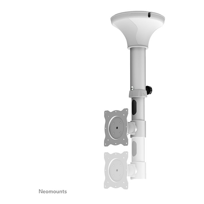Newstar Soporte de techo FPMA-C025SILVER para 1 pantalla de 10" a 30", giratorio e inclinable