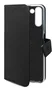 Celly WALLY Funda cartera para Samsung Galaxy A15 5G / A15 4G (6.5") con soporte y bolsillos, imitación piel negro