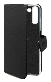 Celly WALLY Funda cartera para Samsung Galaxy A15 5G / A15 4G (6.5") con soporte y bolsillos, imitación piel negro