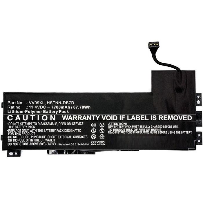CoreParts Batería para portátil HP 82.00Wh 11.4V 7200mAh Negro CoreParts Batería para portátil HP 82.00Wh 11.4V 7200mAh Negro