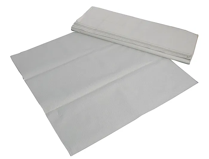 Blanca Mantel de papel blanco 100x100 cm caja de 400 unidades