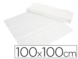 Blanca Mantel de papel blanco 100x100 cm caja de 400 unidades
