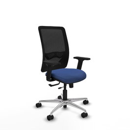 PIQUERAS Y CRESPO Silla de oficina Zulema Azul marino y Negro