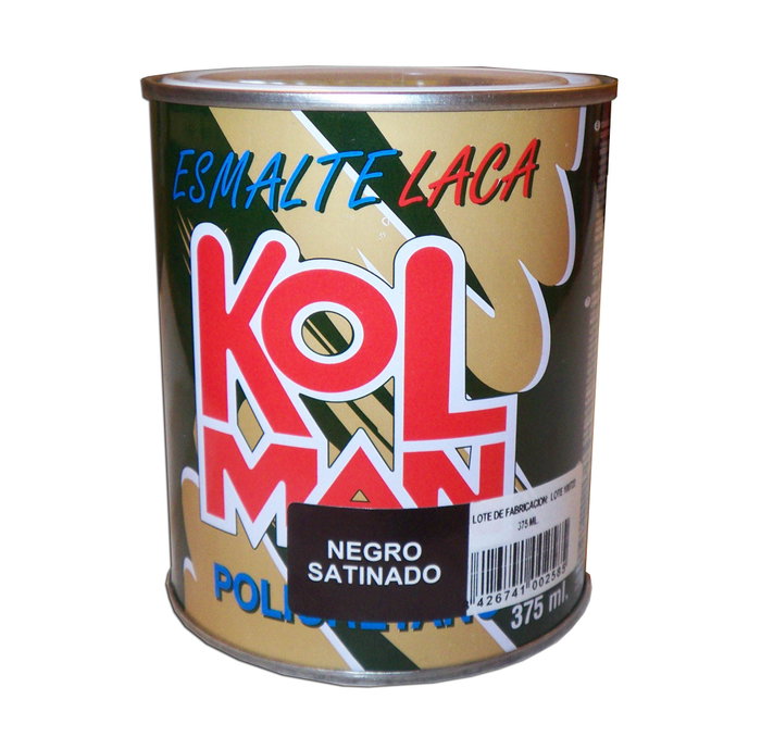 KOLMAN Esmalte Laca Blanco Satinado 375 ml KOLMAN Esmalte Laca Blanco Satinado 375 ml