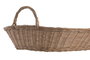 DKD Home Decor Bandeja de Ratán y Metal Natural 77x43x10 cm