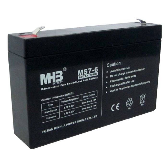 PowerWalker MHB MS7-6 Batería de reemplazo de 6 V 7 Ah PowerWalker MHB MS7-6 Batería de reemplazo de 6 V 7 Ah