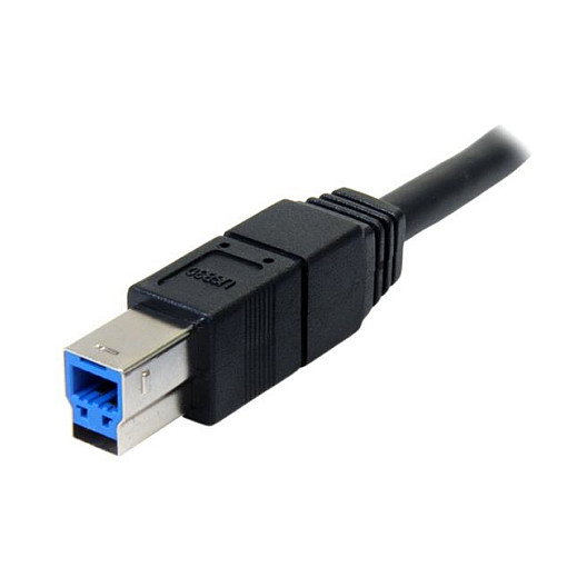 StarTech Cable USB 3.0 SuperSpeed 3 m Negro, USB A Macho a USB B Macho, 5 Gbps, USB 3.2 Gen 1 StarTech Cable USB 3.0 SuperSpeed 3 m Negro, USB A Macho a USB B Macho, 5 Gbps, USB 3.2 Gen 1