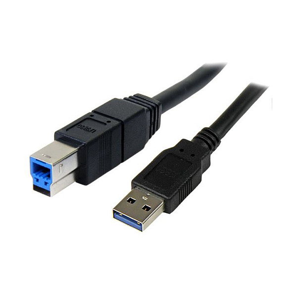 StarTech Cable USB 3.0 SuperSpeed 3 m Negro, USB A Macho a USB B Macho, 5 Gbps, USB 3.2 Gen 1 StarTech Cable USB 3.0 SuperSpeed 3 m Negro, USB A Macho a USB B Macho, 5 Gbps, USB 3.2 Gen 1
