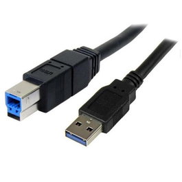 StarTech.com Cable USB 3.0 SuperSpeed, Tipo A Macho a Tipo B Macho, Negro, 5 Gbps, 3 metros