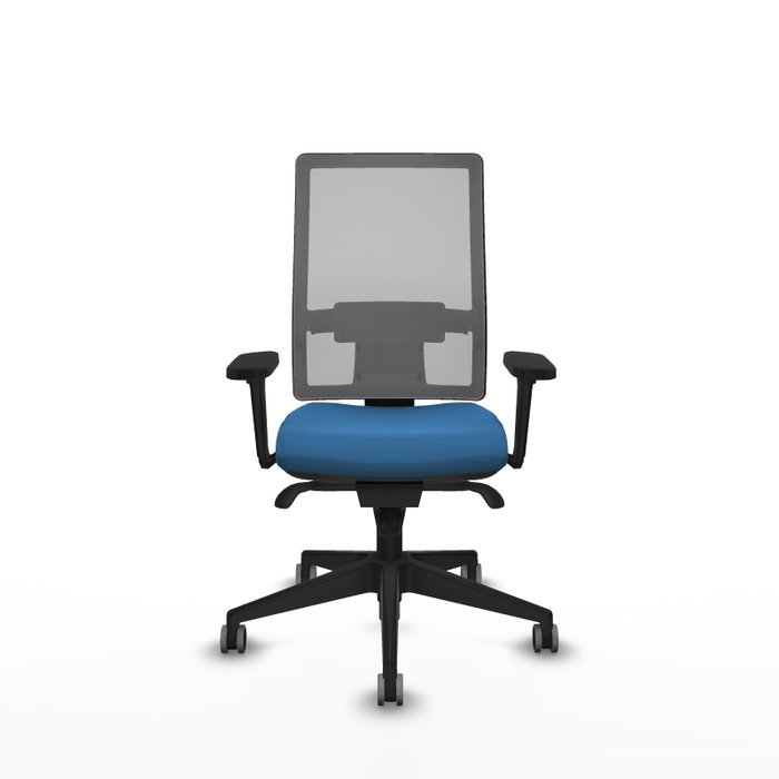 PIQUERAS Y CRESPO Silla de oficina Horna con mecanismo Sincro, Azul claro y Gris PIQUERAS Y CRESPO Silla de oficina Horna con mecanismo Sincro, Azul claro y Gris