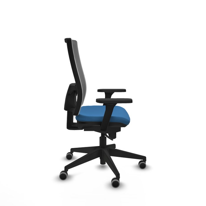 PIQUERAS Y CRESPO Silla de oficina Horna con mecanismo Sincro, Azul claro y Gris PIQUERAS Y CRESPO Silla de oficina Horna con mecanismo Sincro, Azul claro y Gris