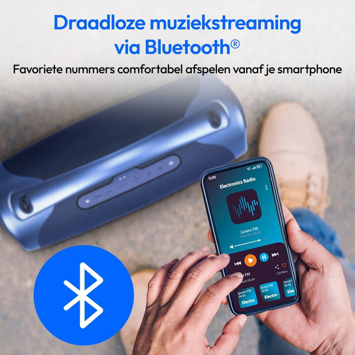 Altavoz Bluetooth Portátil Medion 50077082 Azul 100 W 4 W Altavoz Bluetooth Portátil Medion 50077082 Azul 100 W 4 W