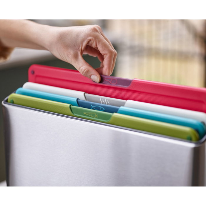 Joseph Joseph Folio Icon Steel Juego de 4 tablas de cortar multicolor