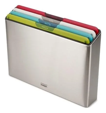 Joseph Joseph Folio Icon Steel Juego de 4 tablas de cortar multicolor