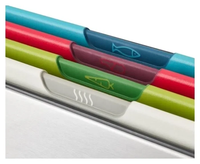 Joseph Joseph Folio Icon Steel Juego de 4 tablas de cortar multicolor