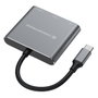 Conceptronic DONN18G Docking Station 3-en-1 USB-C a HDMI, USB 3.0 y USB-C PD 100W, Gris