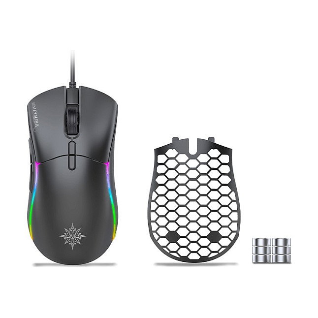 Inca IMG-GT20 Ratón Gaming 10000 DPI RGB Negro