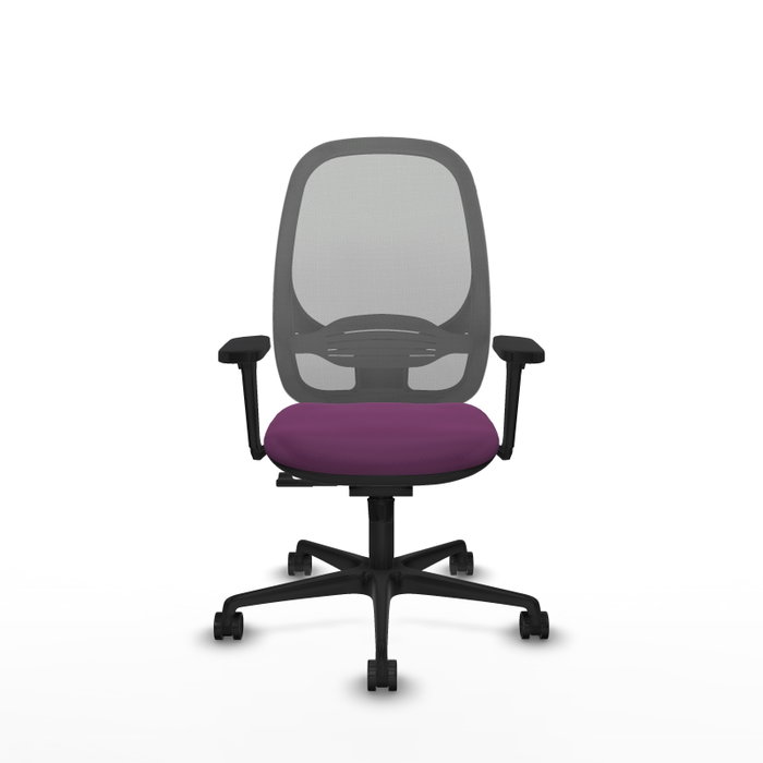 PIQUERAS Y CRESPO Silla de oficina Cilanco con mecanismo Sincro, Morado y Gris